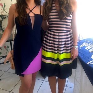 Ted baker Striped halter dress